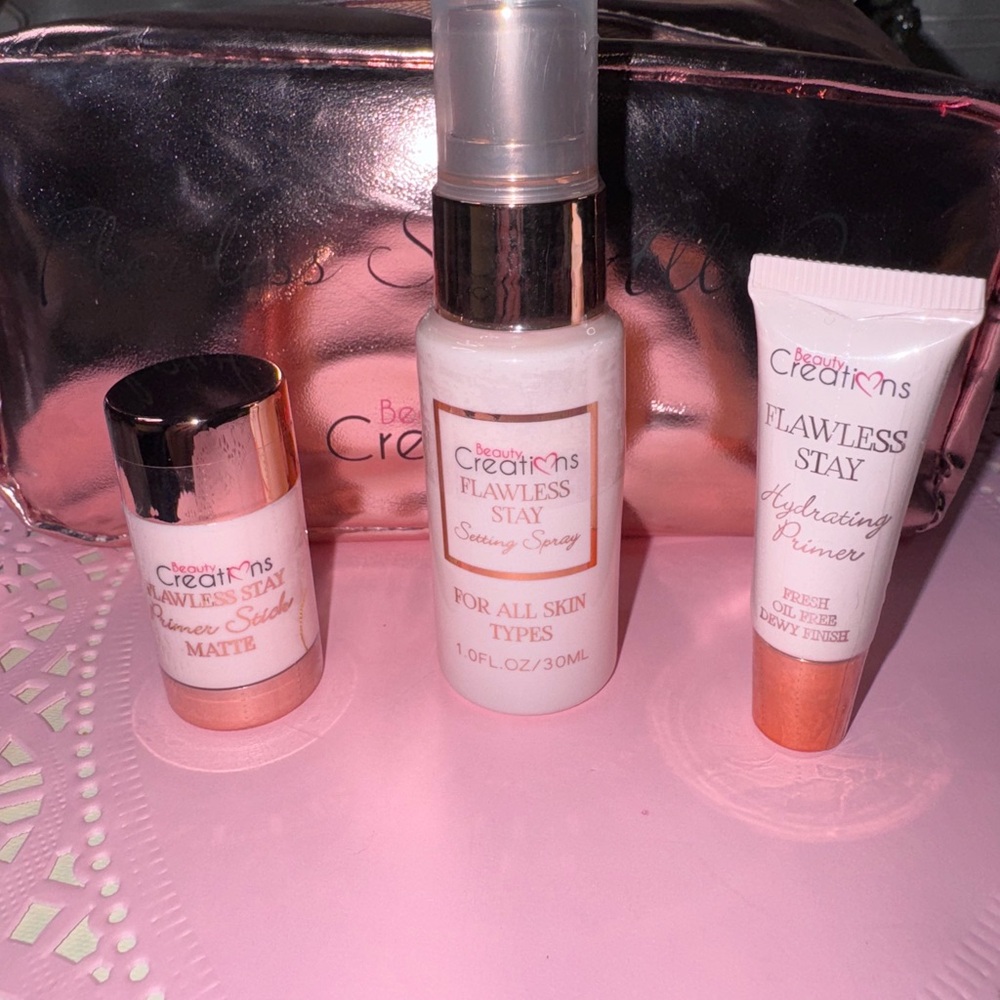 Beauty Creations Flawless Stay Set - Pink and White